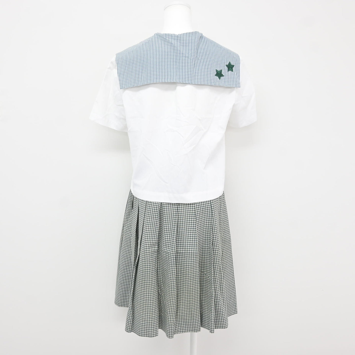 【中古】岡山県 就実高等学校 女子制服 2点 (セーラー服・スカート) sf115892