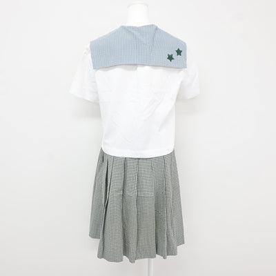 【中古】岡山県 就実高等学校 女子制服 2点 (セーラー服・スカート) sf115892