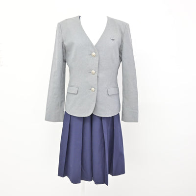【中古】東京都 跡見学園中学校 女子制服 2点 (ブレザー・ジャンパースカート) sf115896