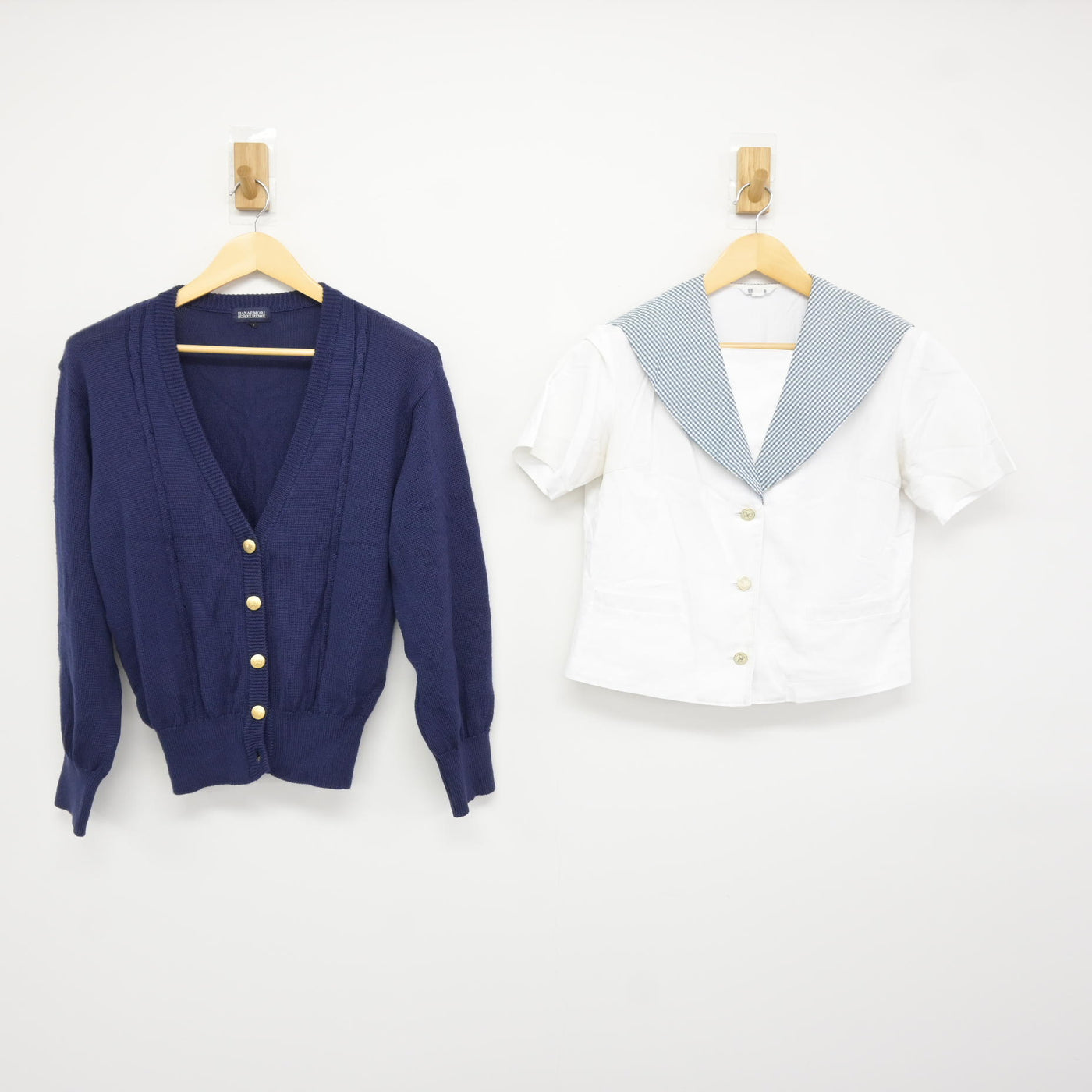 【中古】岡山県 就実高等学校 女子制服 2点 (ニット・セーラー服) sf115898