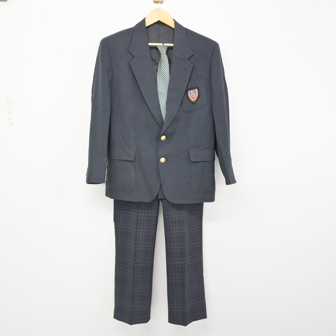 中古】埼玉県 戸田中学校 男子制服 4点 (ブレザー・ズボン) sf115908