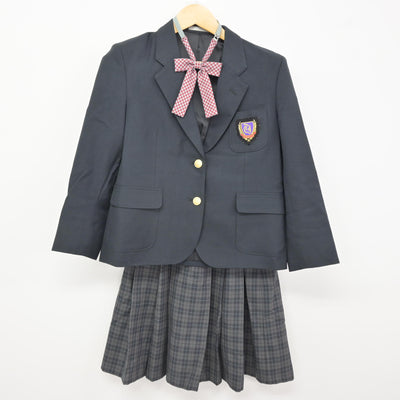 【中古】埼玉県 戸田中学校 女子制服 4点 (ブレザー・スカート) sf115909