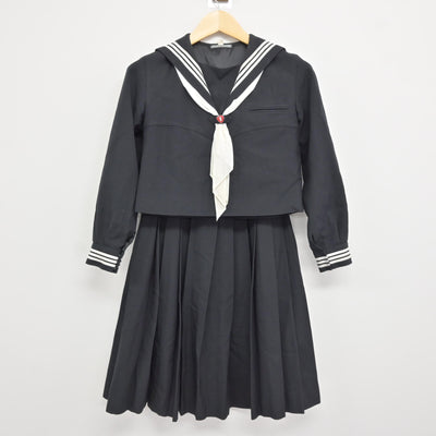 【中古】東京都 富士見中学校 女子制服 3点 (セーラー服・スカート) sf115918
