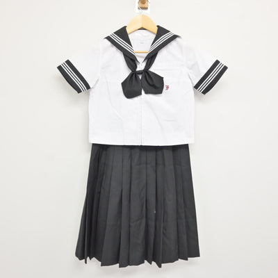 【中古】東京都 富士見中学校 女子制服 3点 (セーラー服・スカート) sf115919