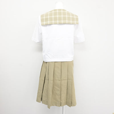 【中古】埼玉県 越谷南高等学校 女子制服 4点 (セーラー服・スカート) sf115924