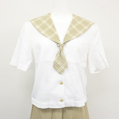 【中古】埼玉県 越谷南高等学校 女子制服 4点 (セーラー服・スカート) sf115924