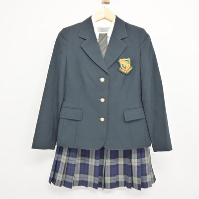 【中古】福岡県 西南学院高等学校 女子制服 5点 (ブレザー・シャツ・スカート) sf115934
