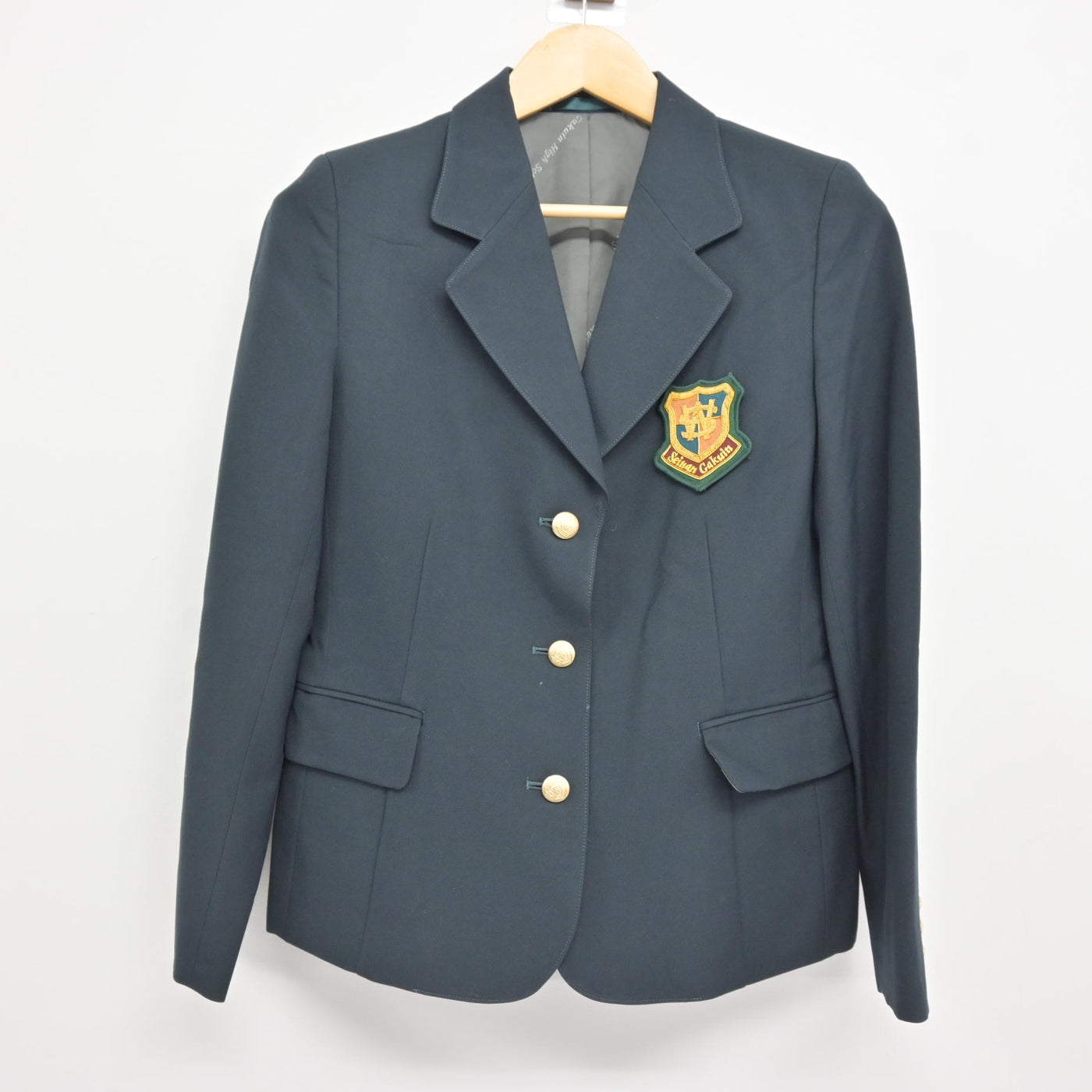 【中古】福岡県 西南学院高等学校 女子制服 5点 (ブレザー・シャツ・スカート) sf115935
