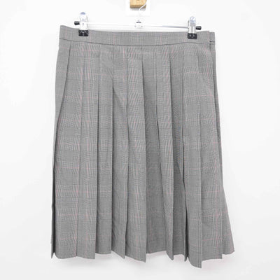 【中古】福岡県 西南学院高等学校 女子制服 3点 (ニットベスト・シャツ・スカート) sf115938