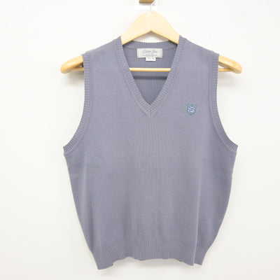【中古】福岡県 西南学院高等学校 女子制服 2点 (ニットベスト・シャツ) sf115939