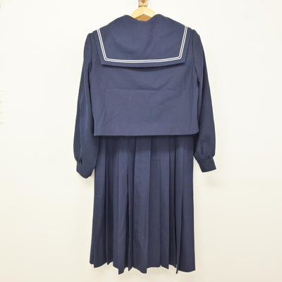 【中古】福岡県 平尾中学校 女子制服 3点 (セーラー服・ジャンパースカート) sf115961