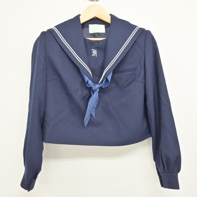【中古】福岡県 平尾中学校 女子制服 3点 (セーラー服・ジャンパースカート) sf115961