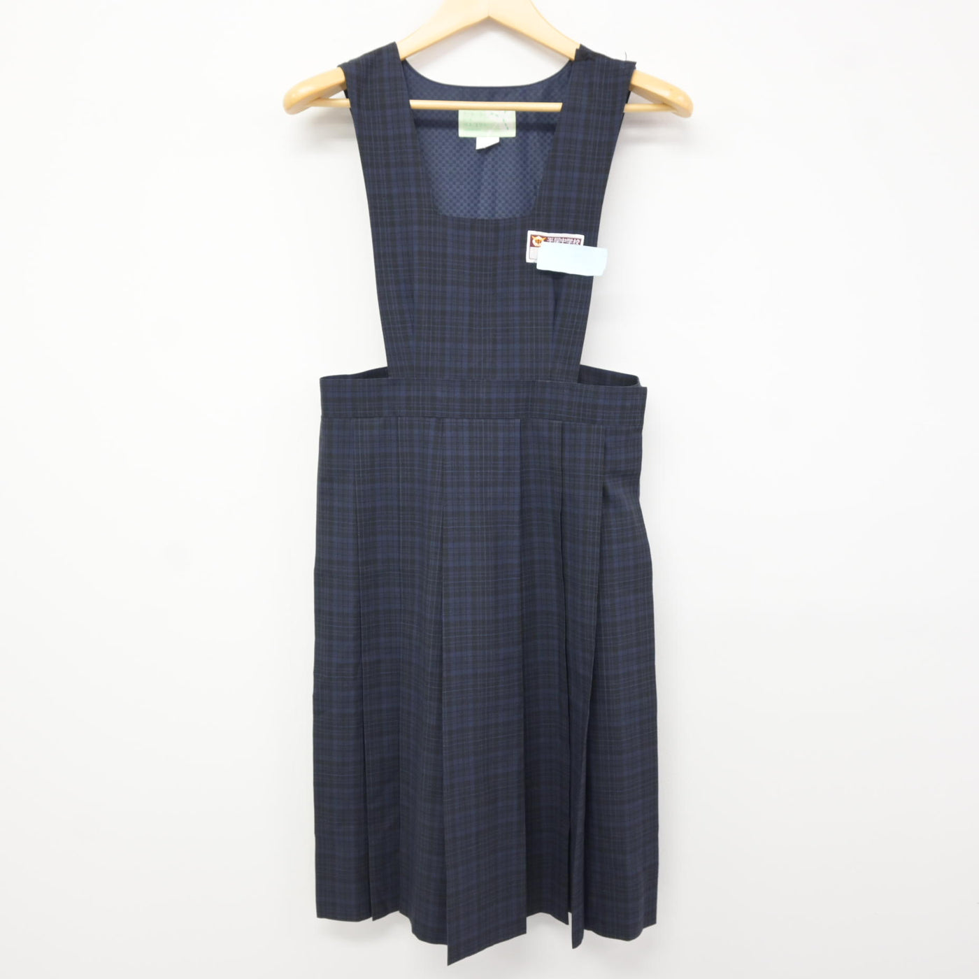 【中古】福岡県 平尾中学校 女子制服 2点 (シャツ・ジャンパースカート) sf115962