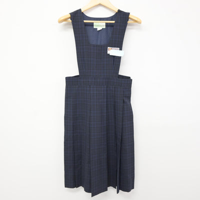 【中古】福岡県 平尾中学校 女子制服 2点 (シャツ・ジャンパースカート) sf115962