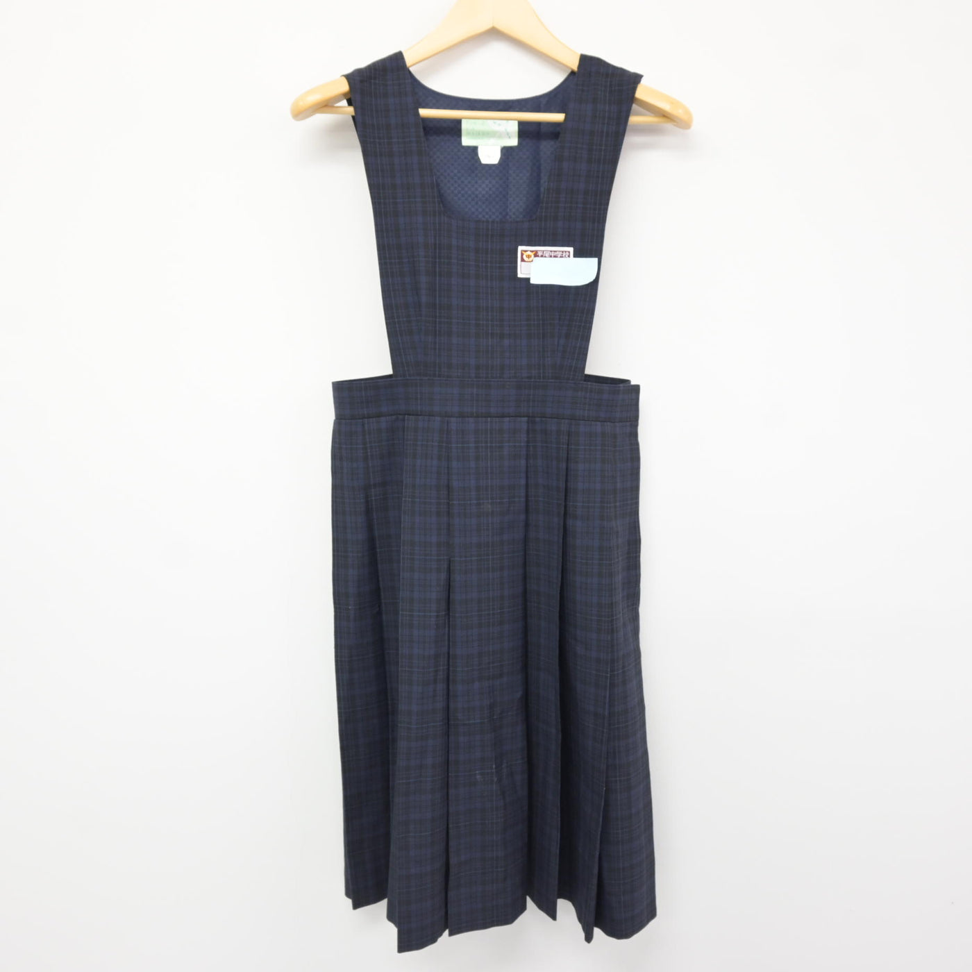 【中古】福岡県 平尾中学校 女子制服 2点 (シャツ・ジャンパースカート) sf115964