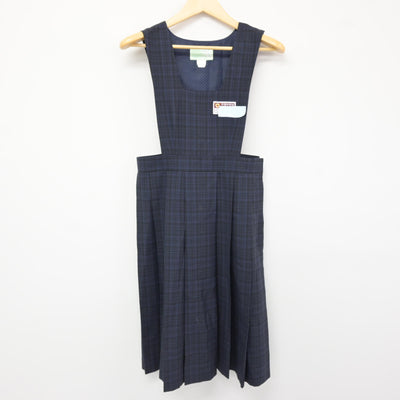 【中古】福岡県 平尾中学校 女子制服 2点 (シャツ・ジャンパースカート) sf115964