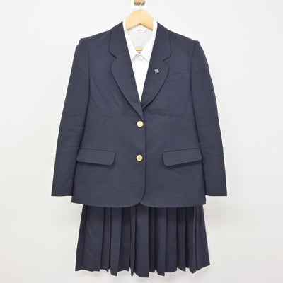 【中古】山形県 山形中央高等学校 女子制服 4点 (ブレザー・シャツ・スカート) sf115966