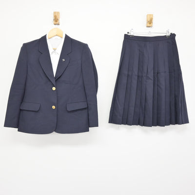 【中古】山形県 山形中央高等学校 女子制服 4点 (ブレザー・シャツ・スカート) sf115966