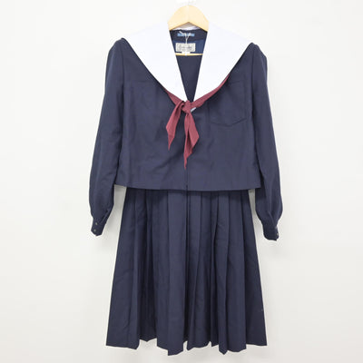 【中古】愛知県 当知中学校 女子制服 4点 (セーラー服・スカート・スカート) sf115976