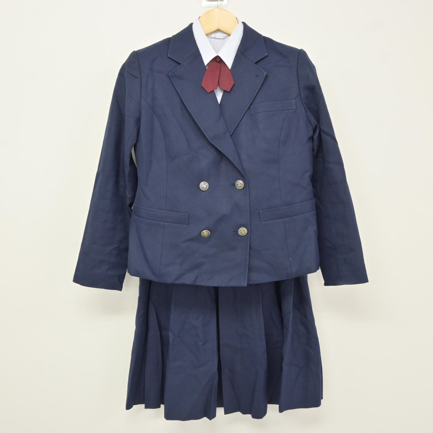 【中古】静岡県 小山高等学校 女子制服 5点 (ブレザー・ベスト・シャツ・スカート) sf115985