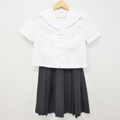 【中古】福井県 三国高等学校 女子制服 2点 (セーラー服・スカート) sf115990
