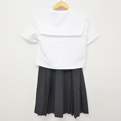 【中古】福井県 三国高等学校 女子制服 2点 (セーラー服・スカート) sf115990