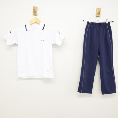 【中古】東京都 サレジアン国際学園目黒星美小学校 女子制服 2点 (体操服 上・ジャージ 下) sf115996