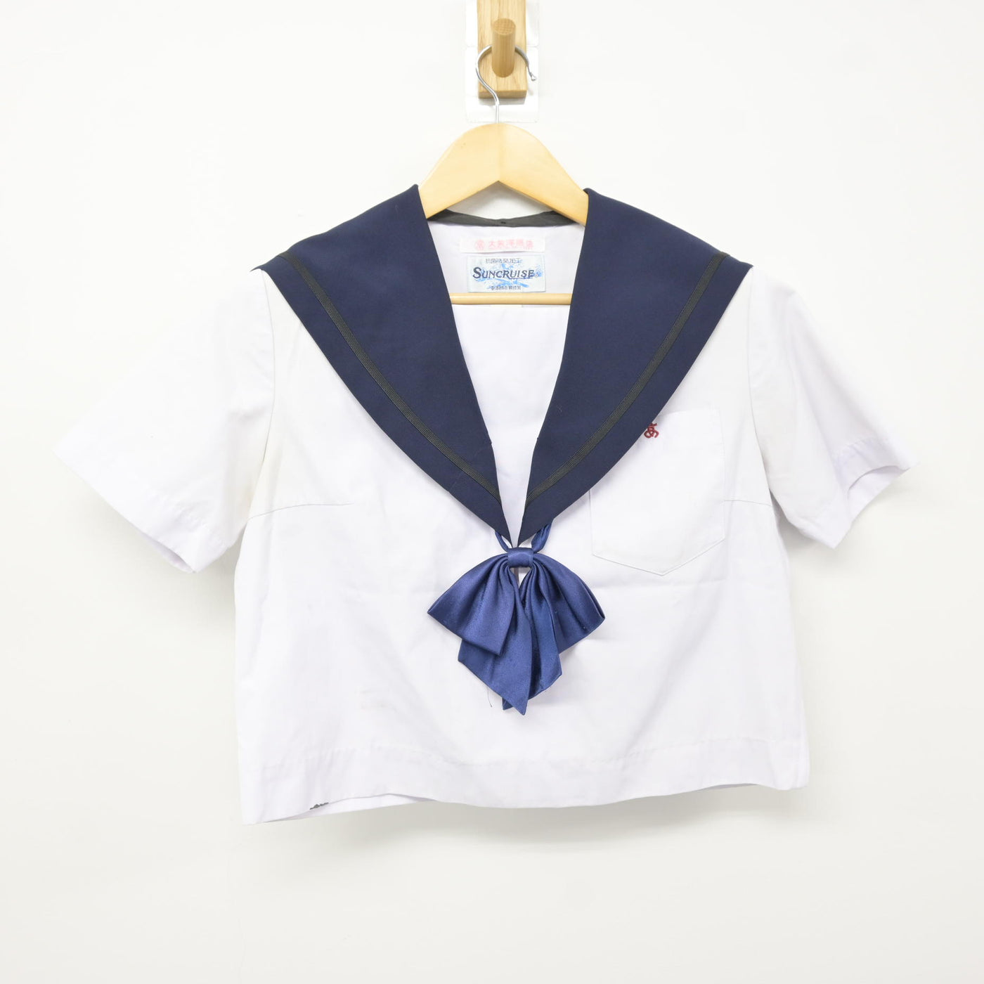 【中古】愛知県 熱田高等学校 女子制服 3点 (セーラー服・スカート) sf116044