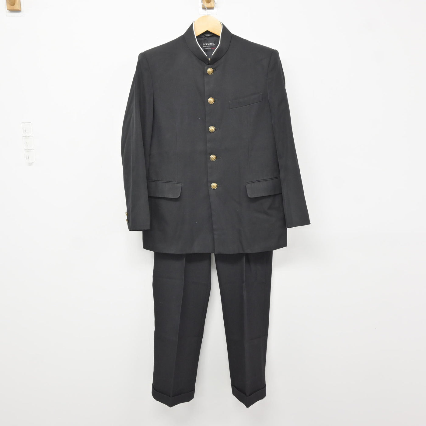 【中古】埼玉県 鯨井中学校 男子制服 2点 (学ラン・ズボン) sf116056