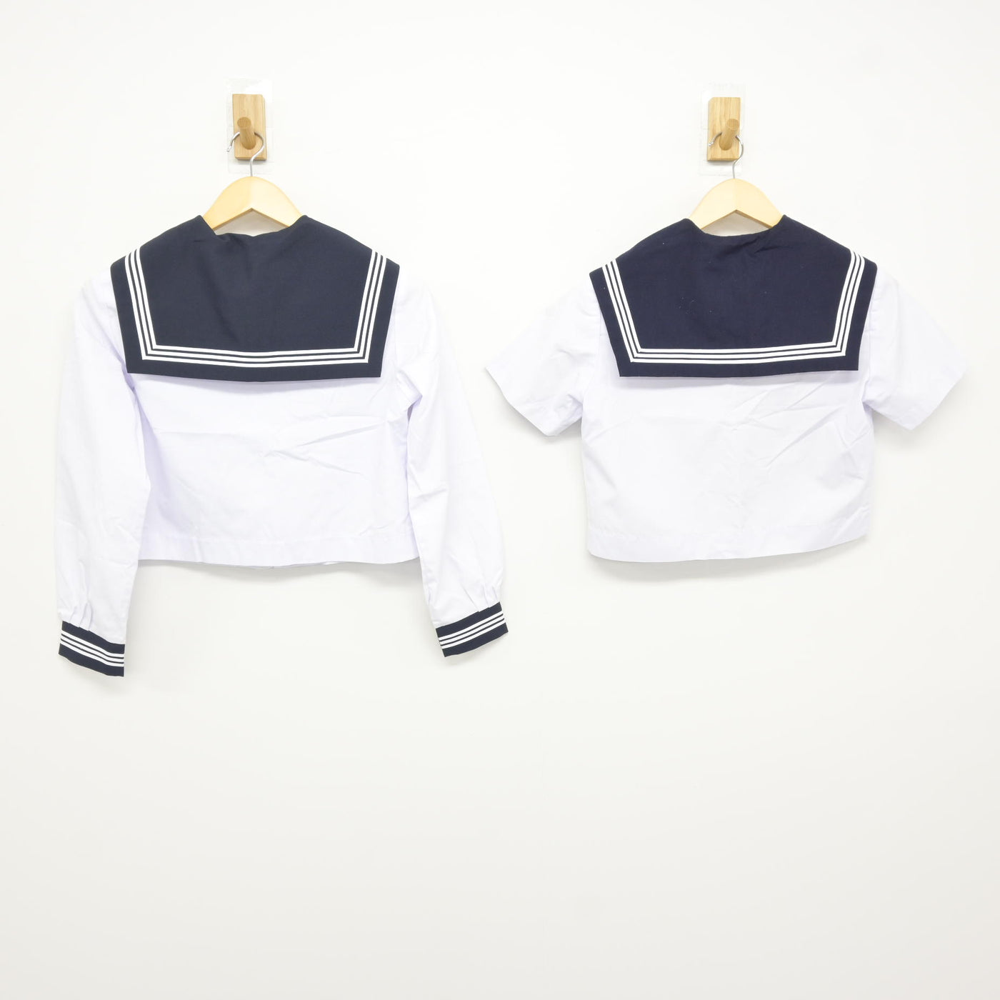 【中古】岐阜県 大野中学校 女子制服 3点 (セーラー服・スカート) sf116057