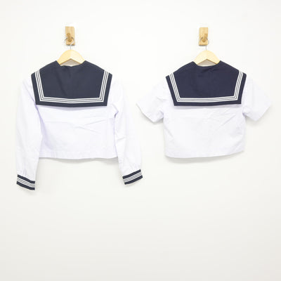 【中古】岐阜県 大野中学校 女子制服 3点 (セーラー服・スカート) sf116057