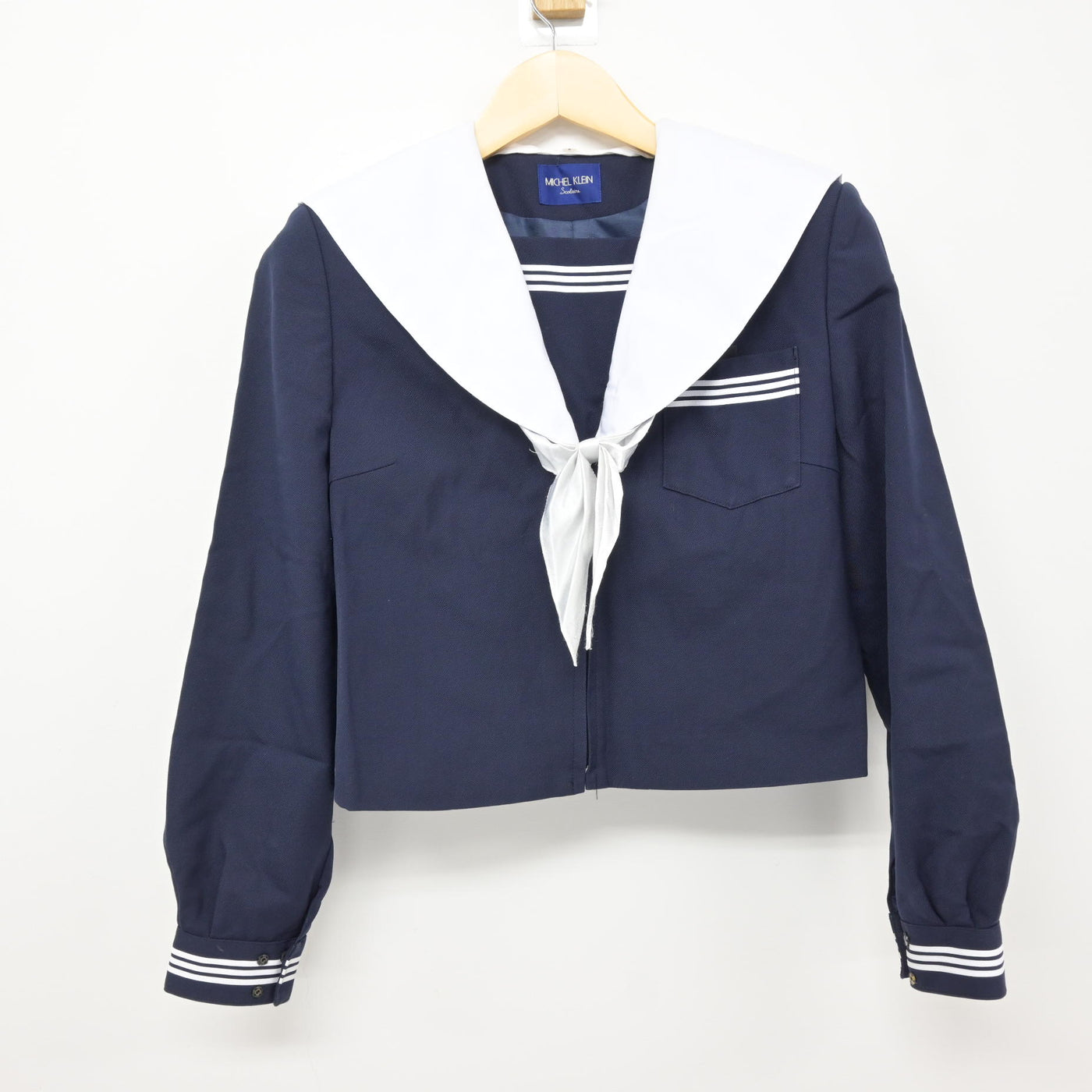 【中古】岐阜県 大野中学校 女子制服 3点 (セーラー服・スカート) sf116061