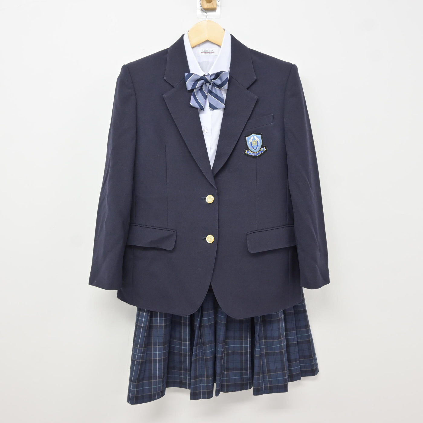 【中古】埼玉県 瑞穂中学校 女子制服 4点 (ブレザー・シャツ・スカート) sf116063