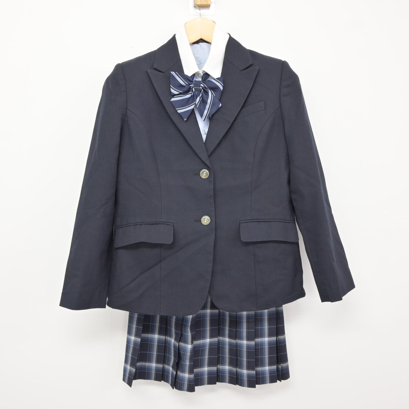 【中古】東京都 淑徳巣鴨中学高等学校/旧制服 女子制服 4点 (ブレザー・シャツ・スカート) sf116076