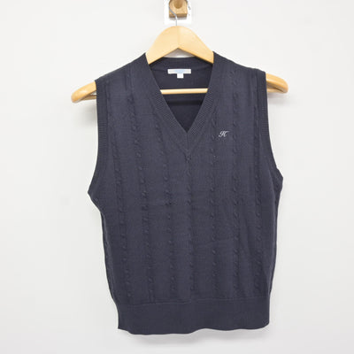 【中古】神奈川県 白鵬女子高等学校 女子制服 2点 (ニット・ニットベスト) sf116083