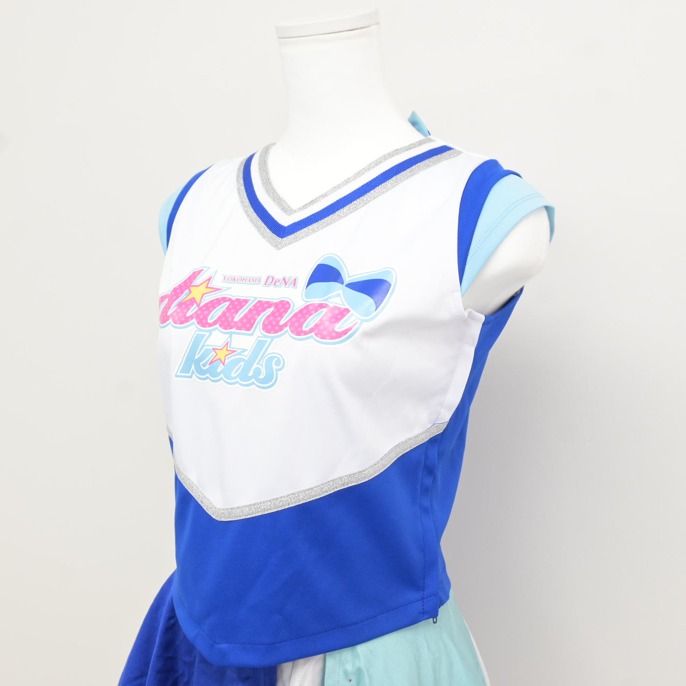 【中古】 横浜DeNAベイスターズチアスクールユニフォーム 女子制服 2点 (チアユニフォーム 上・チアユニフォーム 下) sf116106