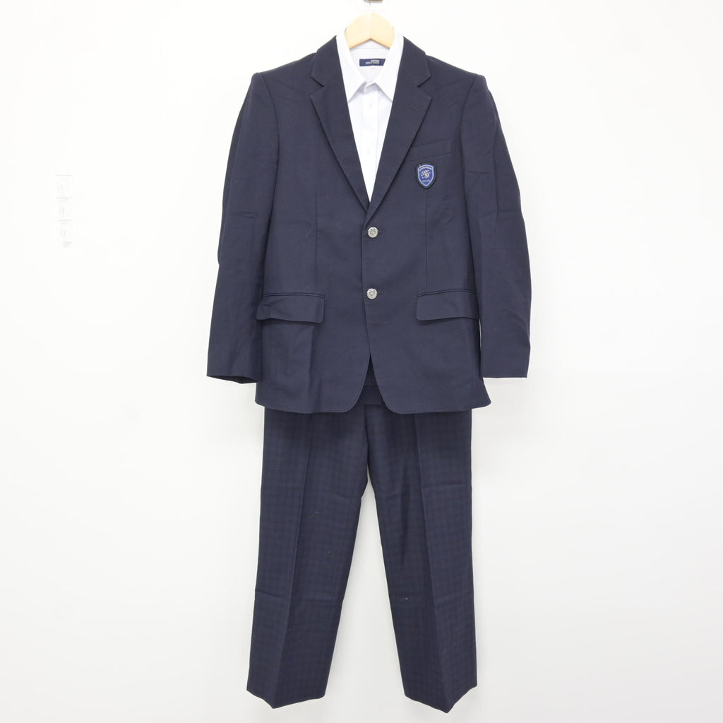 中古】愛知県 小牧南高等学校 男子制服 3点 (ブレザー・シャツ・ズボン