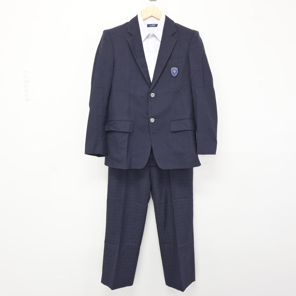 【高校制服】 小牧南高校  男子用 中古】愛知県 小牧南高等学校 男子制服 3点 (ブレザー・シャツ・ズボン