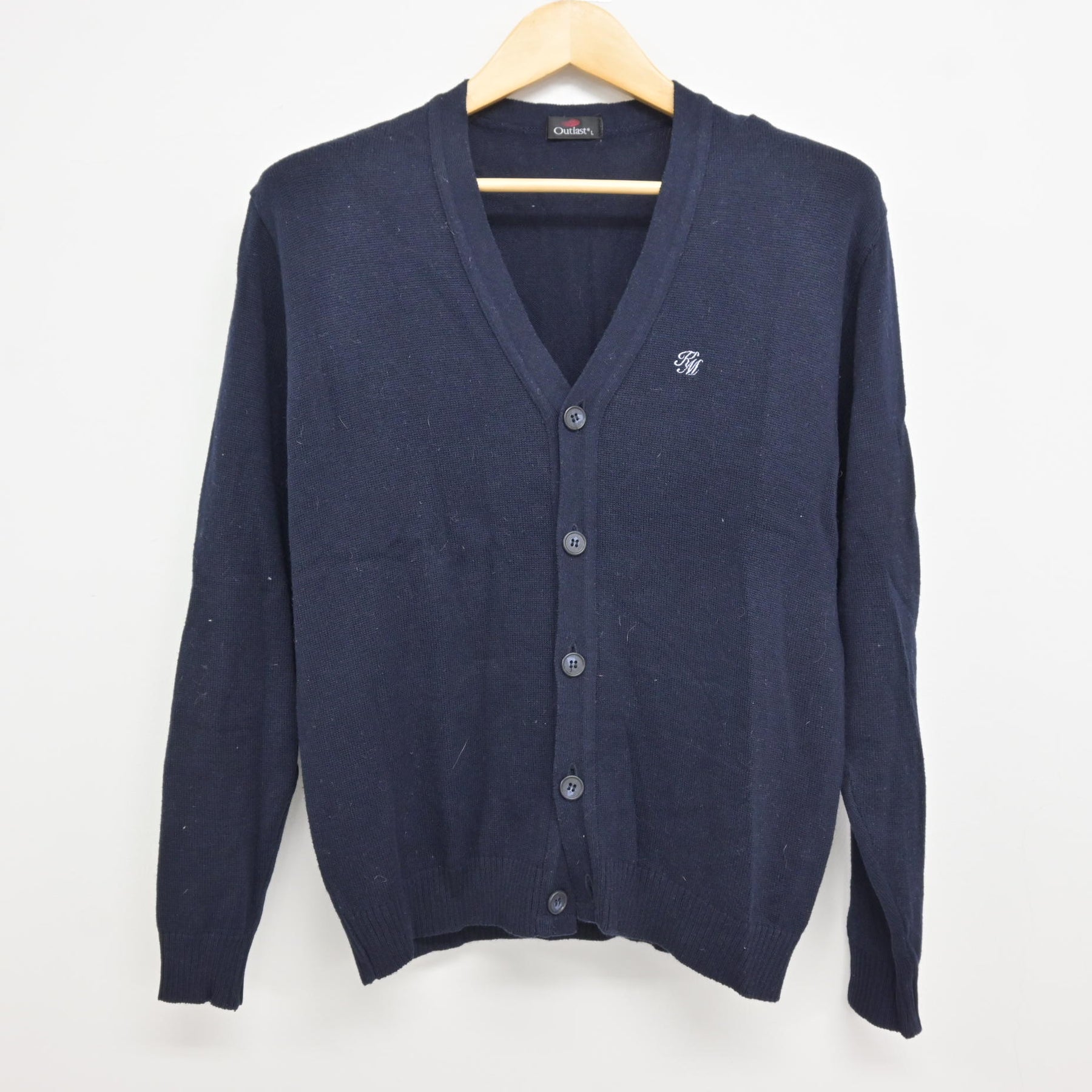 中古】愛知県 小牧南高等学校 男子制服 2点 (ニット・シャツ) sf116122 