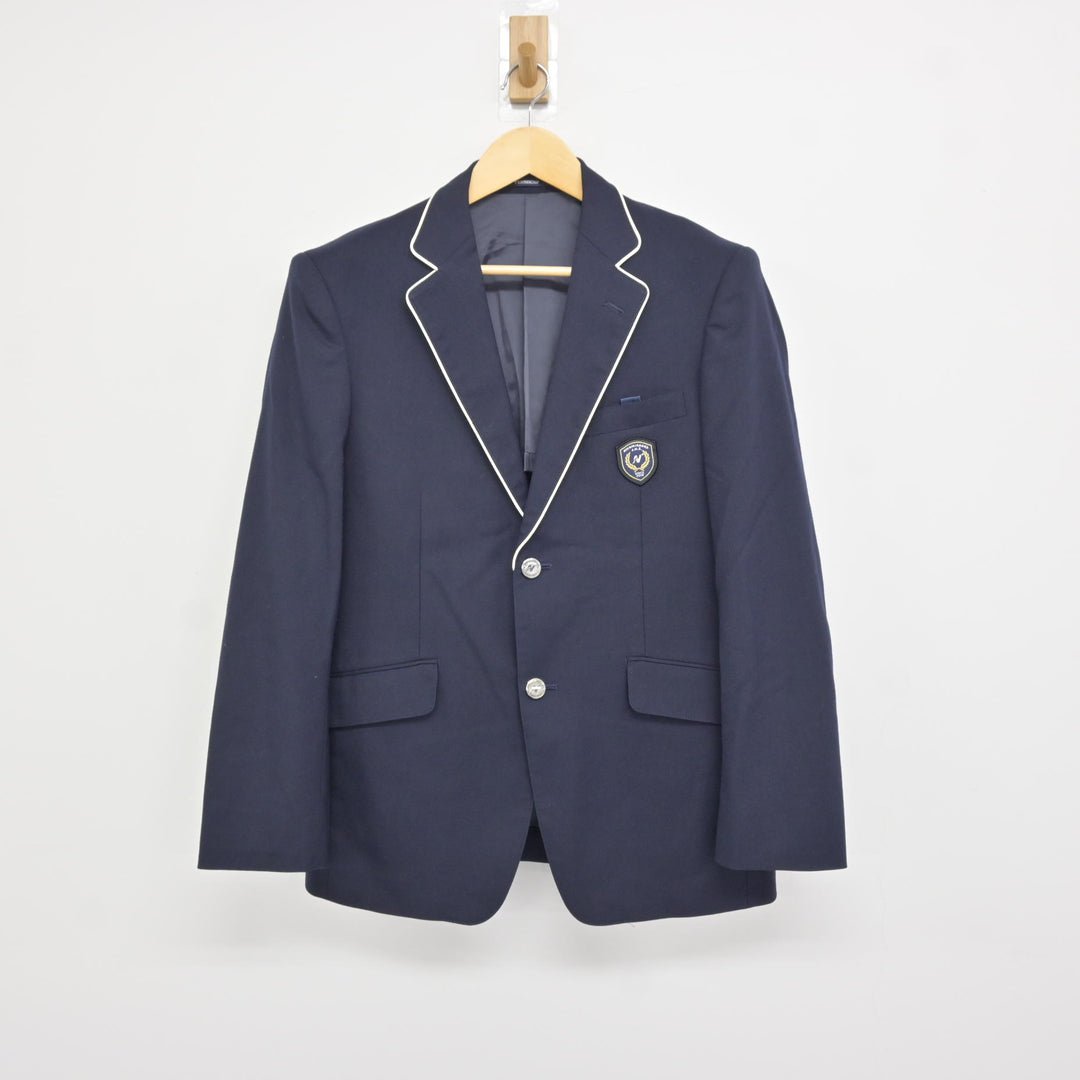 中古】宮城県 仙台市立錦ケ丘中学校 男子制服 3点 (ブレザー・ズボン