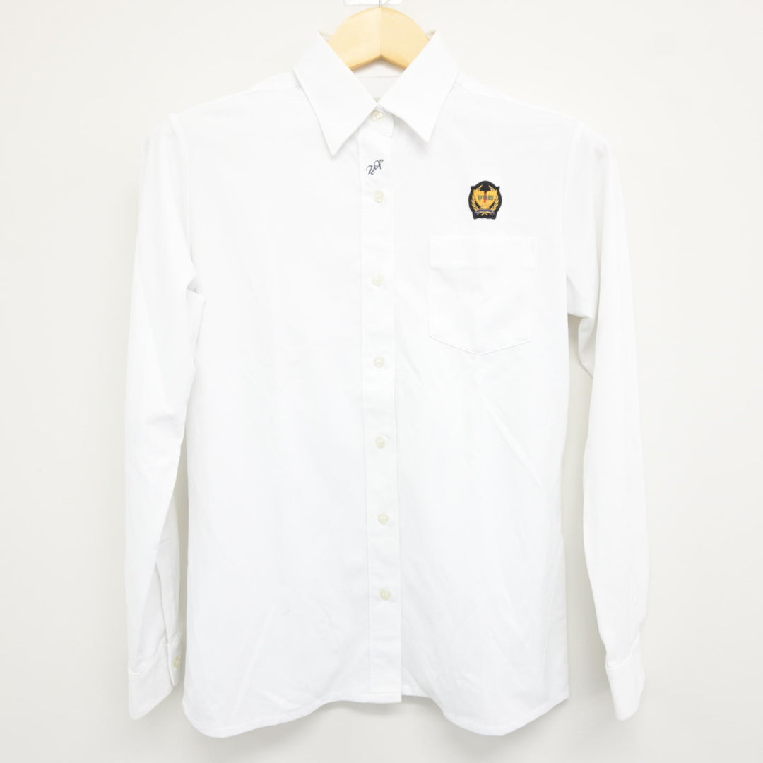 浦添工業高等学校　ベスト　美品 中古】沖縄県 浦添工業高等学校 女子制服 3点 (ニットベスト・シャツ