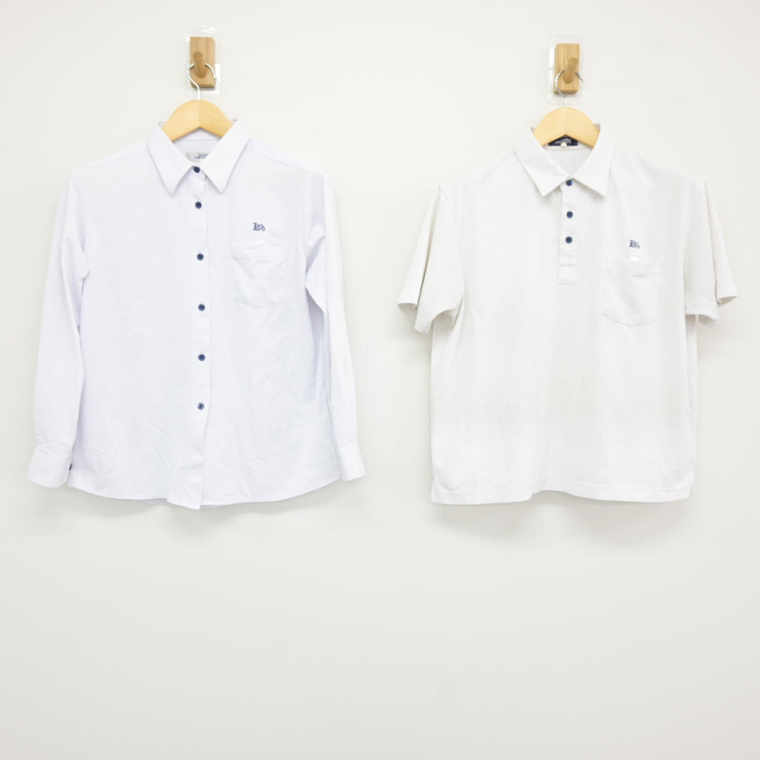 中古】福岡県 久留米市立中学校標準服 女子制服 2点 (シャツ・シャツ