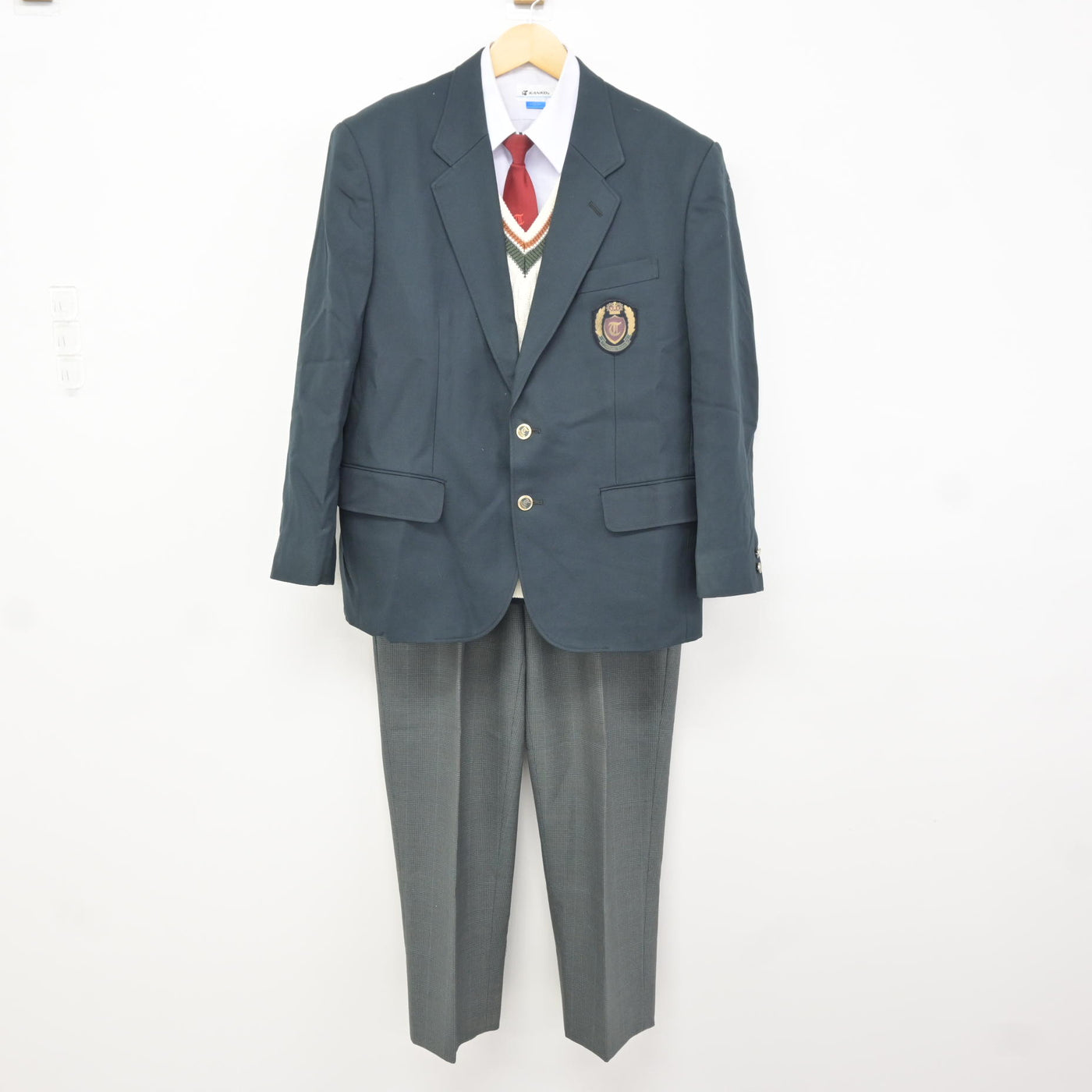 東播工業高校制服 中古】兵庫県 東播工業高等学校 男子制服 1点 (ブレザー) sf097643