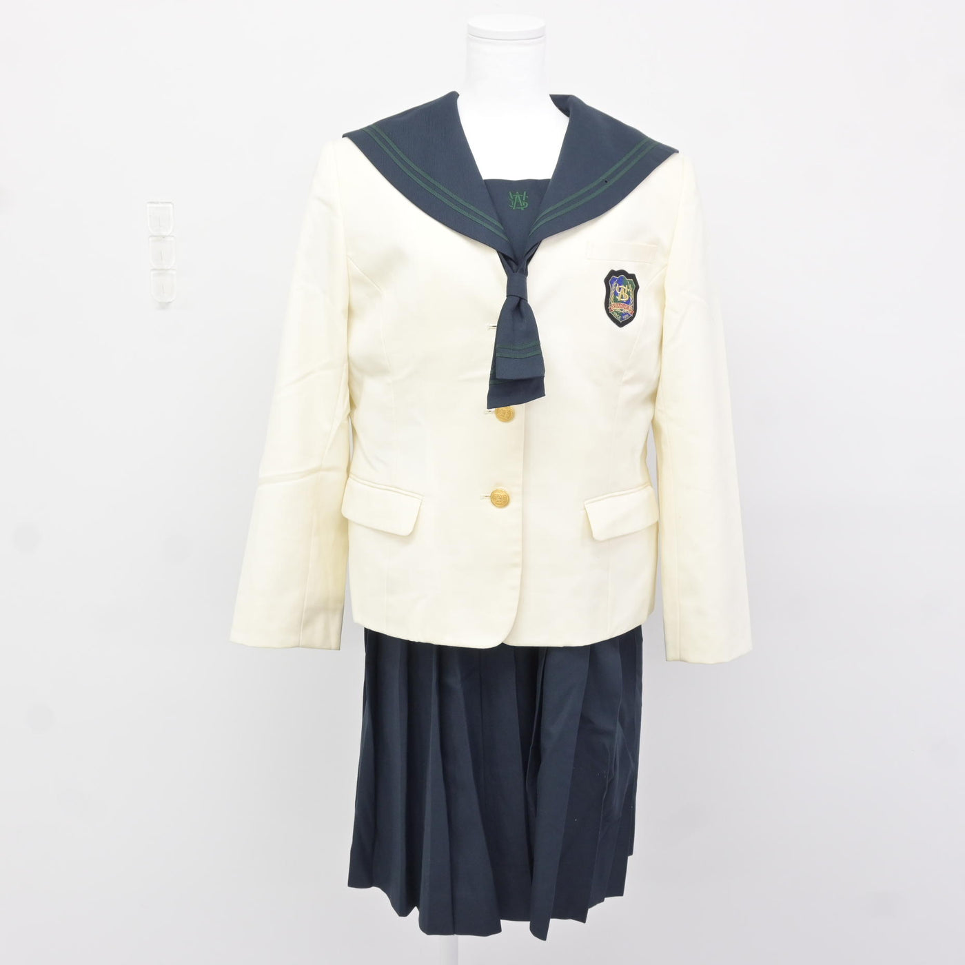 中古】福岡県 西南学院中学校・高等学校 女子制服 4点 (ブレザー 