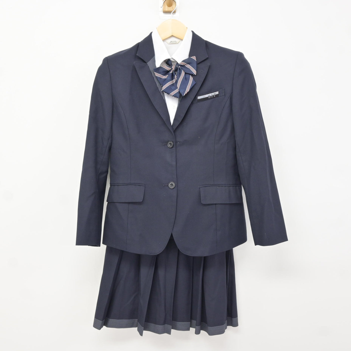 中古】北海道 札幌国際情報高等学校 女子制服 4点 (ブレザー・シャツ 