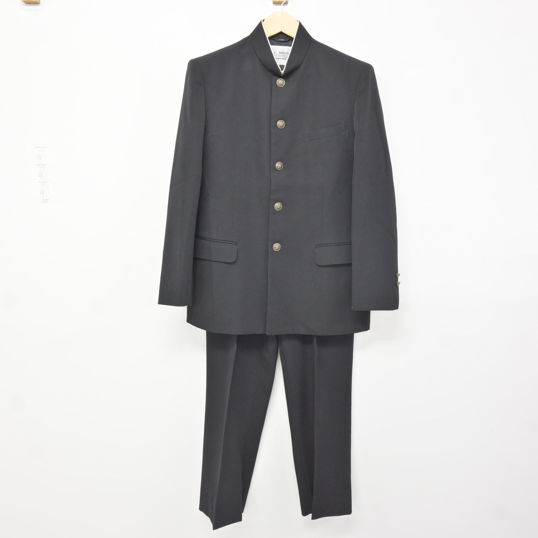 中古】岐阜県 可児市立中部中学校 男子制服 2点 (学ラン・ズボン