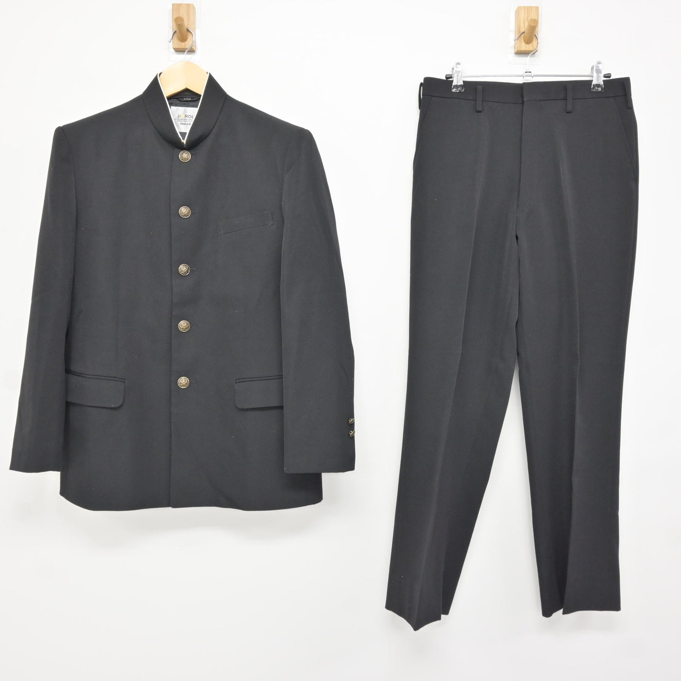 中古】岐阜県 可児市立中部中学校 男子制服 2点 (学ラン・ズボン 