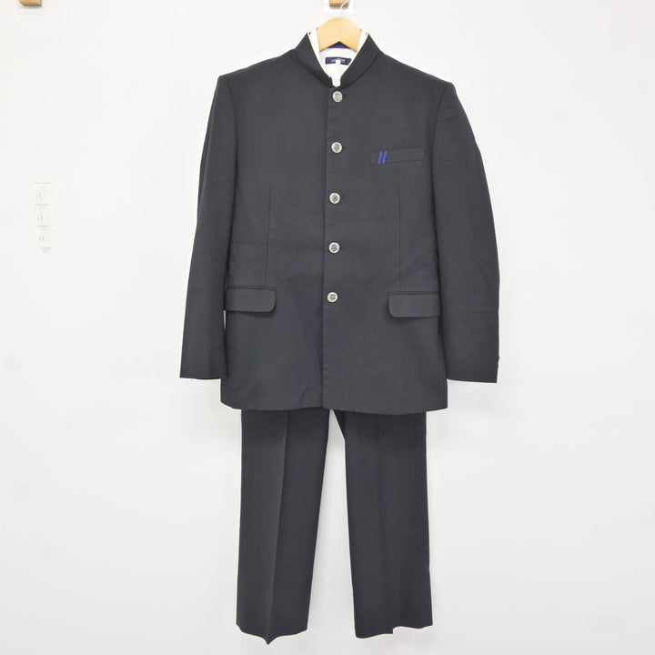 中古】岐阜県 大垣商業高等学校 男子制服 3点 (学ラン・シャツ・ズボン 