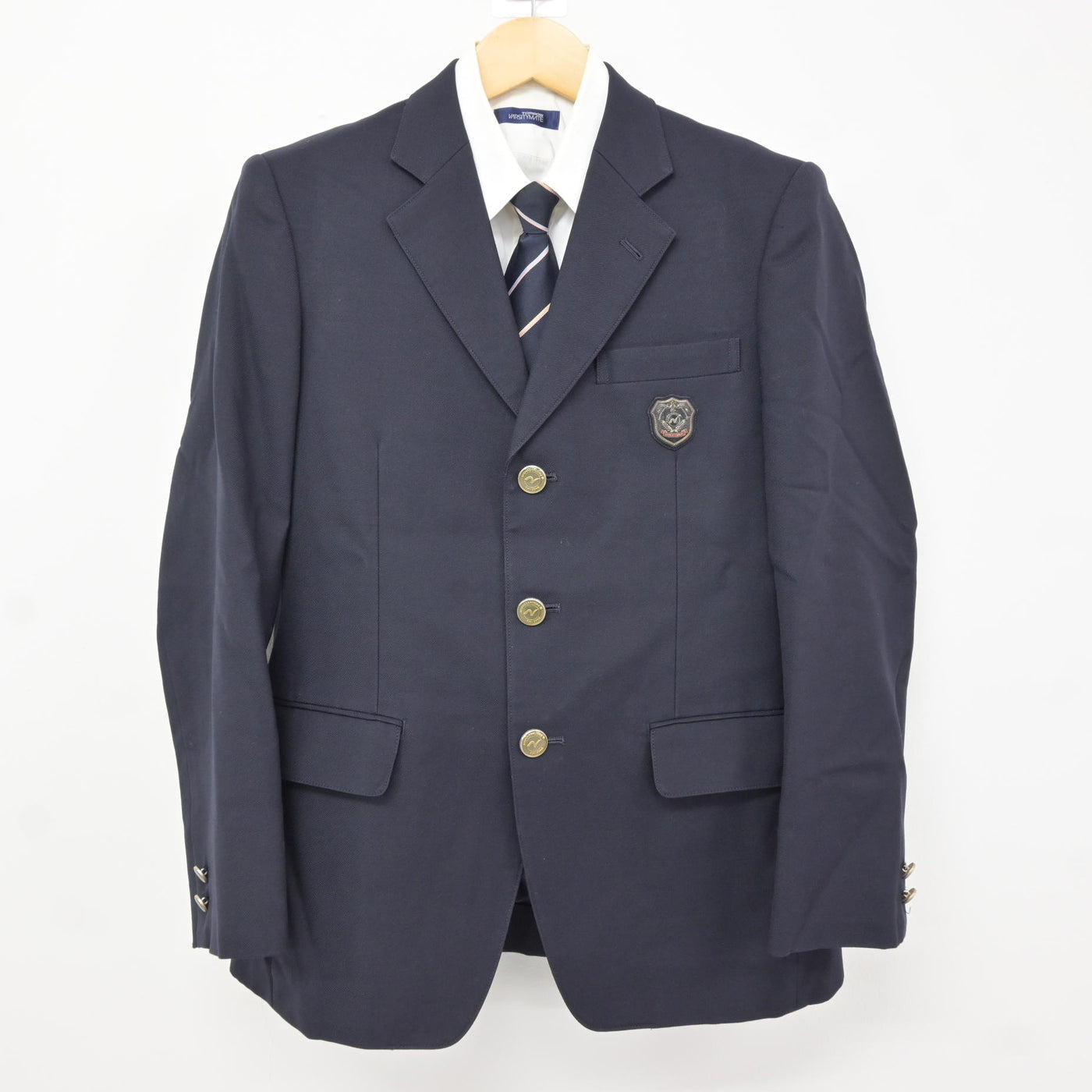 中古】千葉県 二松學舎大学附属柏高等学校 男子制服 4点 (ブレザー 