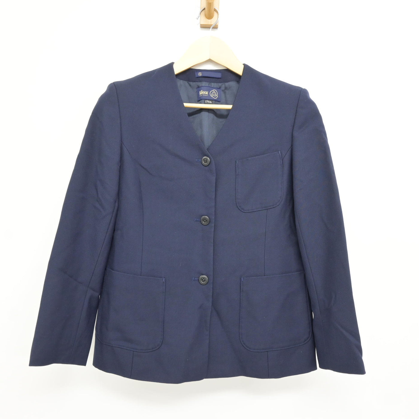 中古】新潟県 上山中学校 女子制服 2点 (ブレザー・スカート) sf116685